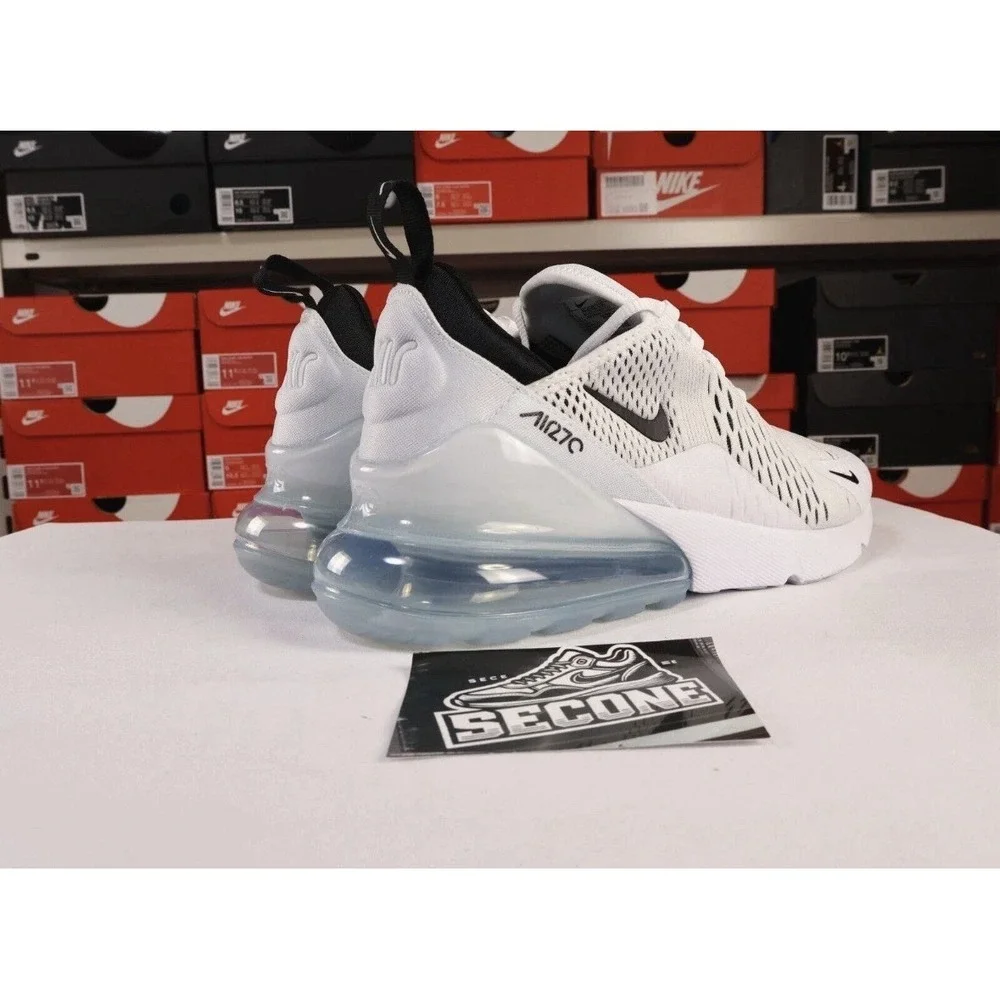 Nike Air Max 270 White Black Mens Running Shoes AH8050-100 Sneaker SIZE 11